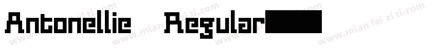 Antonellie Regular字体转换